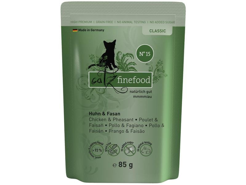 catz finefood Nassfutter No.15 Huhn &amp; Fasan, 16 x 85 g