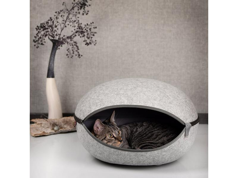 CanadianCat Kuschelhöhle Katzennest, Uni-Grau