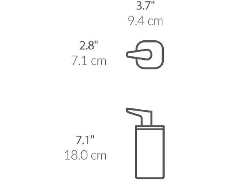 Simplehuman Seifenspender 295 ml, Silber