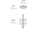 Simplehuman Duschmittelhalter Caddy Silber