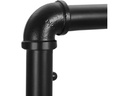 VASAGLE Garderobenständer auf Rollen 162 cm, Dunkelbraun/Schwarz