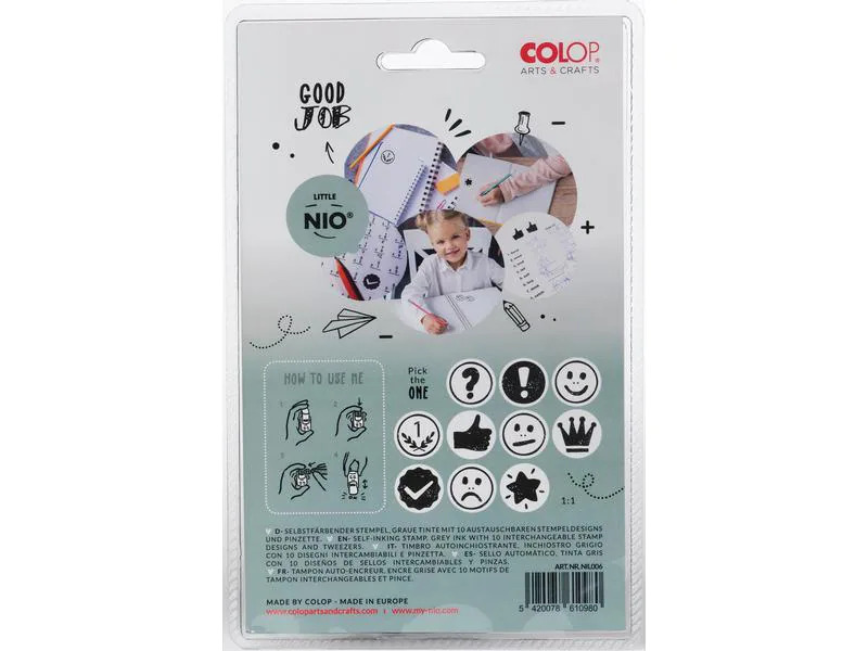 Colop Stempel Little NIO Set Lehrer, 10-teilig