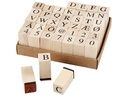 Creativ Company Motivstempel-Set Buchstaben/Zahlen 42-teilig