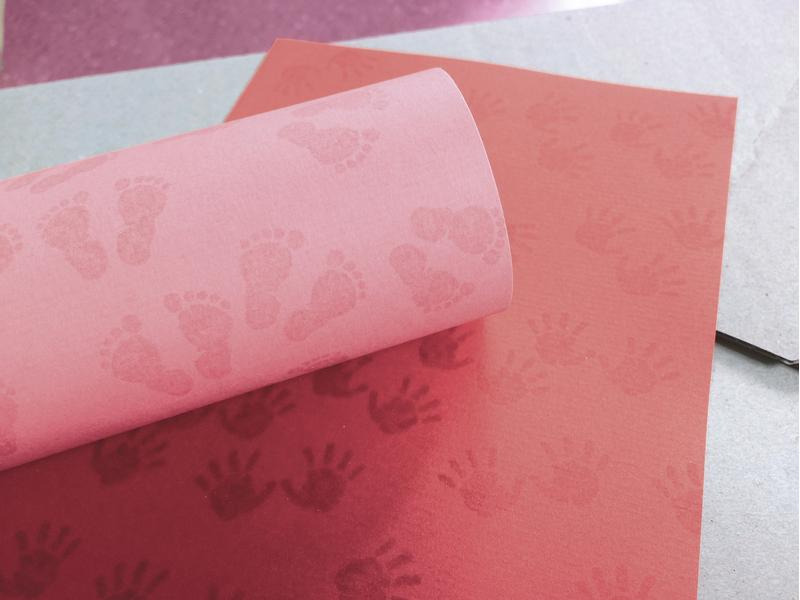 Heyda Motivstempel Footsteps Hellbraun