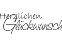 Heyda Motivstempel Glückwunsch Hellbraun