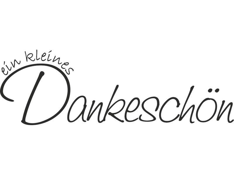 Heyda Motivstempel Kleines Dankeschön Hellbraun