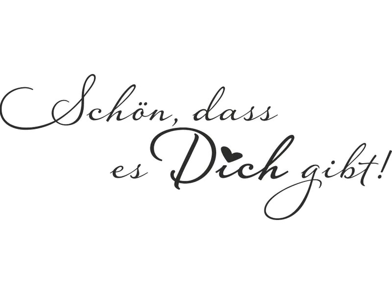 Heyda Motivstempel Schön dass es Dich gibt Hellbraun