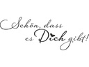 Heyda Motivstempel Schön dass es Dich gibt Hellbraun