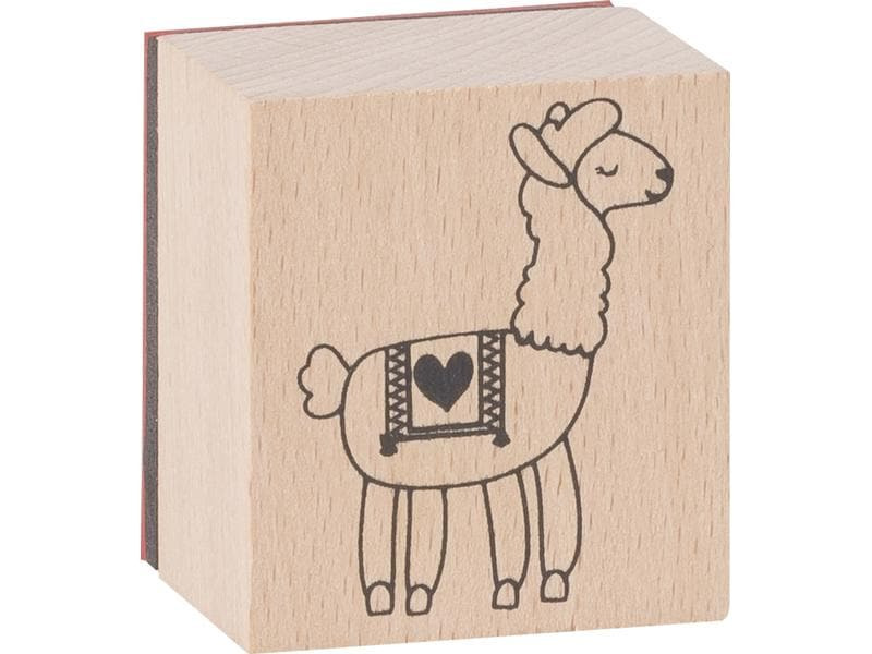 Heyda Motivstempel-Set Lama 10 Stück, 12 x 10 x 3 cm