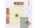 Rico Design Motivstempel-Set Lehrer Smiley, Beige