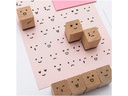 Rico Design Motivstempel-Set Smile Smiley, Beige