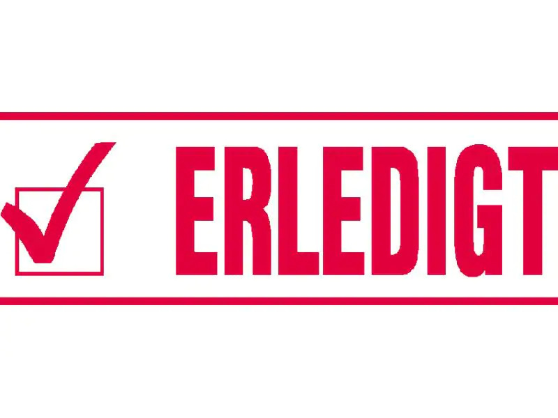 Trodat Stempel 4911 Erledigt Erledigt, Rot