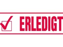 Trodat Stempel 4911 Erledigt Erledigt, Rot