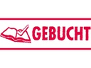 Trodat Stempel 4911 Gebucht Gebucht, Rot