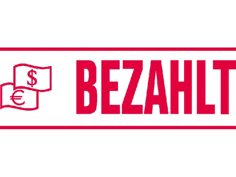 Trodat Stempel 4911 «Bezahlt» Rot