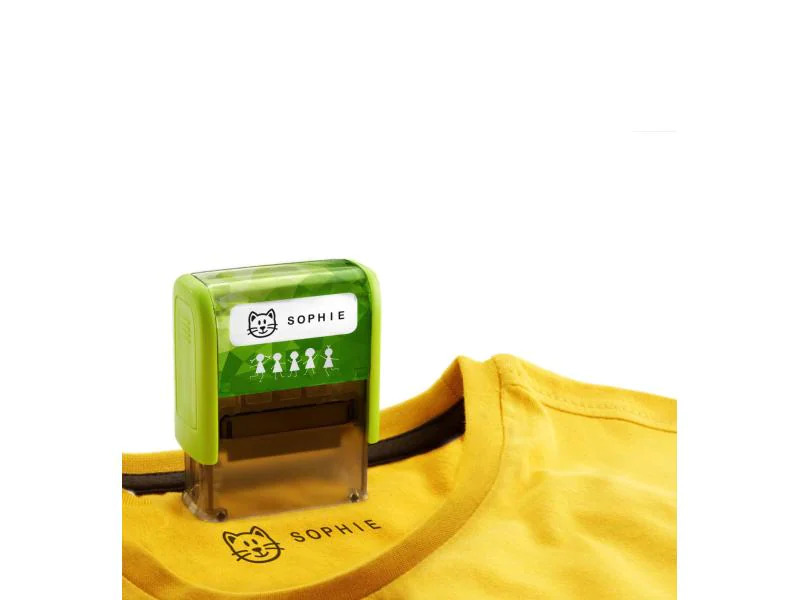 WEDO Stempel Deine Dinge 3-zeilig, Grün