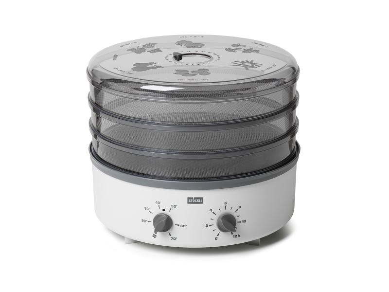 Stöckli Dörrgerät m. Timer, Metallgitter