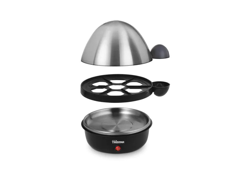 Tristar Eierkocher EK-3076 7 Eier, Schwarz/Silber