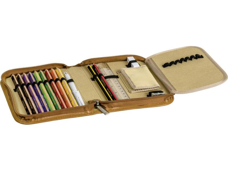 Brunnen Etui Leder Braun
