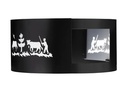 Heidi Cheese Line Fondue-Rechaud Windschutz Alpes XL Schwarz