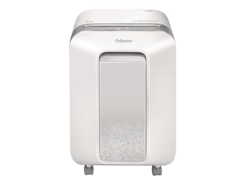 Fellowes Aktenvernichter LX201 P-5, 12 Seiten, Weiss