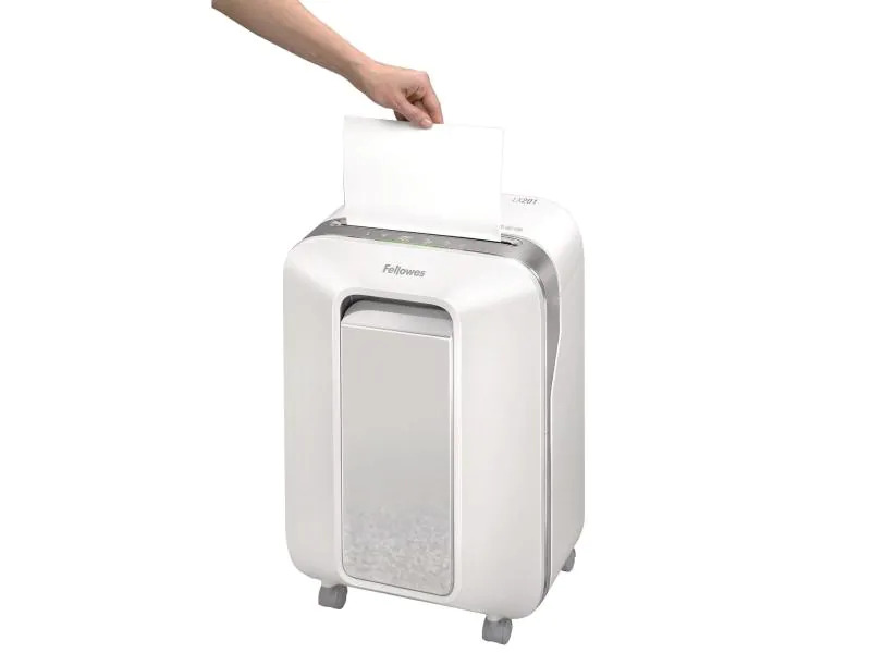 Fellowes Aktenvernichter LX201 P-5, 12 Seiten, Weiss