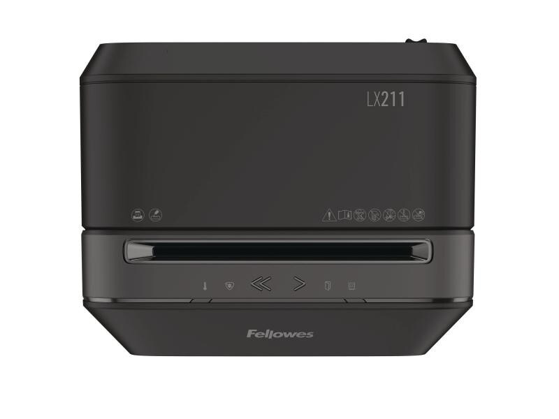 Fellowes Aktenvernichter LX211 P-5, 15 Seiten, Schwarz