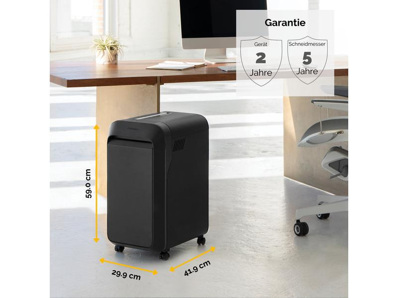 Fellowes Aktenvernichter LX221 P-5, 20 Seiten, Schwarz