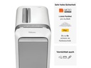 Fellowes Aktenvernichter LX221 P-5, 20 Seiten, Weiss