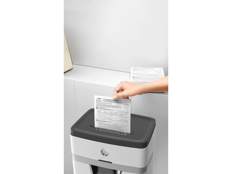 HP Aktenvernichter OneShred 12MC P-5, 12 Seiten
