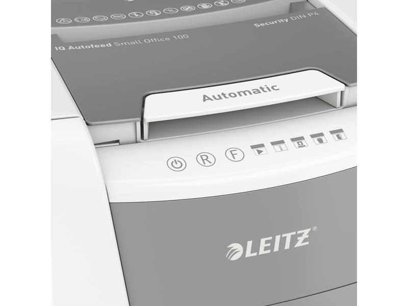 Leitz Aktenvernichter IQ Autofeed 100 P-4, 100 Seiten