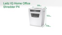 Leitz Aktenvernichter IQ Home P-4, 6 Seiten