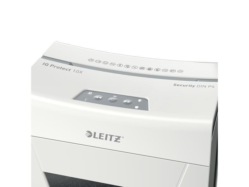 Leitz Aktenvernichter IQ Protect 6X P-4, 10 Seiten