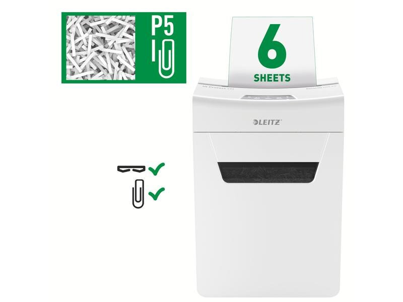 Leitz Aktenvernichter IQ Protect 6X P-5, 6 Seiten