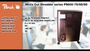 Peach Aktenvernichter Micro Cut PS600-95 P-5, 15 Seiten