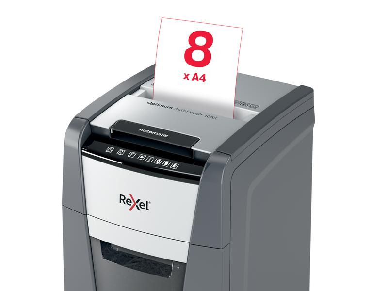 Rexel Aktenvernichter Optimum Autofeed+ 100M P-5, 100 Seiten