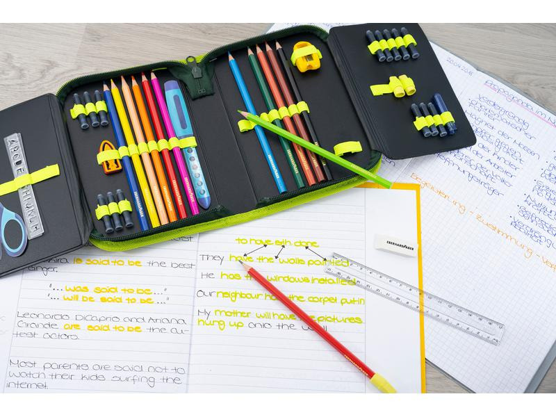 Eberhard Faber Etui Dino 42-teilig, Grün
