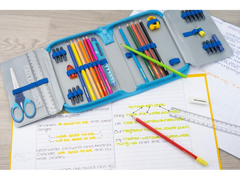 Eberhard Faber Etui Hund 42-teilig, Blau