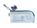 HERMA Etui Mesh Bag 23 x 11 cm, Blau/Weiss