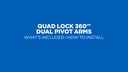 Quad Lock Adapter 360 Arm – Single Pivot