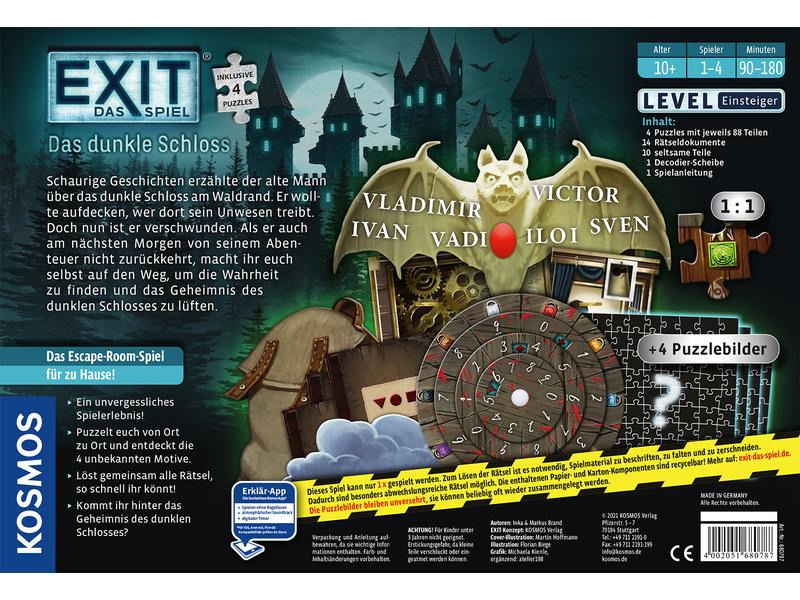 Kosmos Kennerspiel EXIT &amp; Puzzle: Das dunkle Schloss