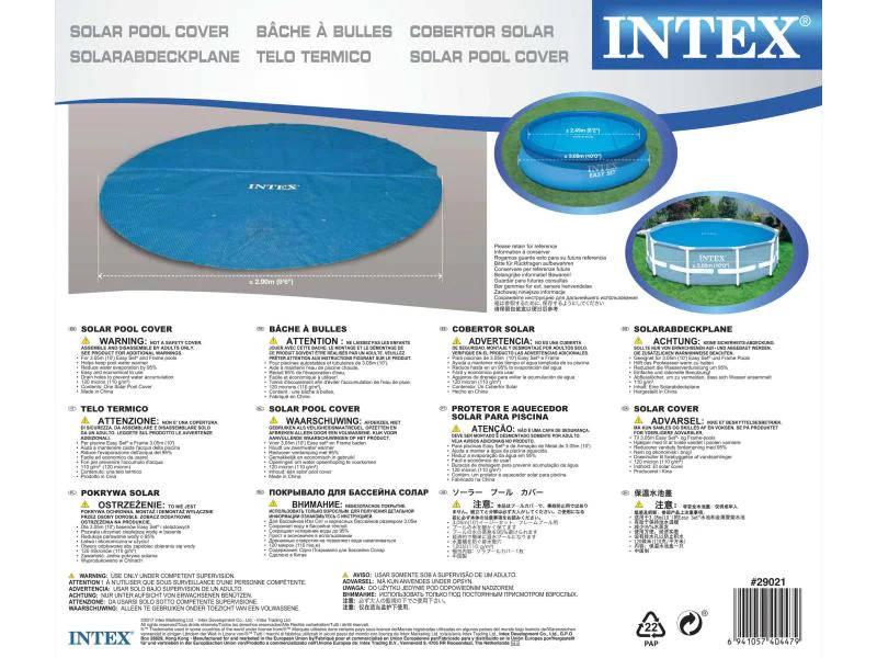 Intex Pool-Abdeckplane Ø 305 cm Solar