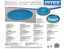 Intex Pool-Abdeckplane Ø 305 cm Solar