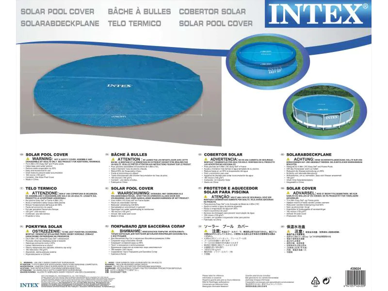 Intex Pool-Abdeckplane Ø 488 cm Solar