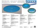 Intex Pool-Abdeckplane Ø 488 cm Solar