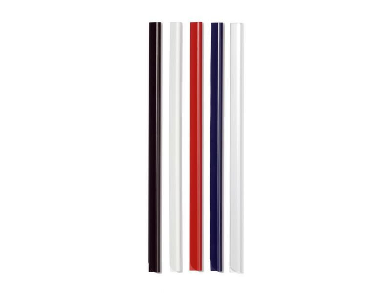 DURABLE Klemmschiene 6 mm, Transparent, 50 Schienen