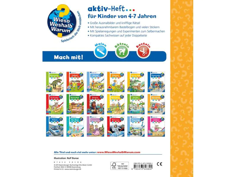 Ravensburger Kinder-Sachbuch WWW Aktiv-Heft Eisenbahn