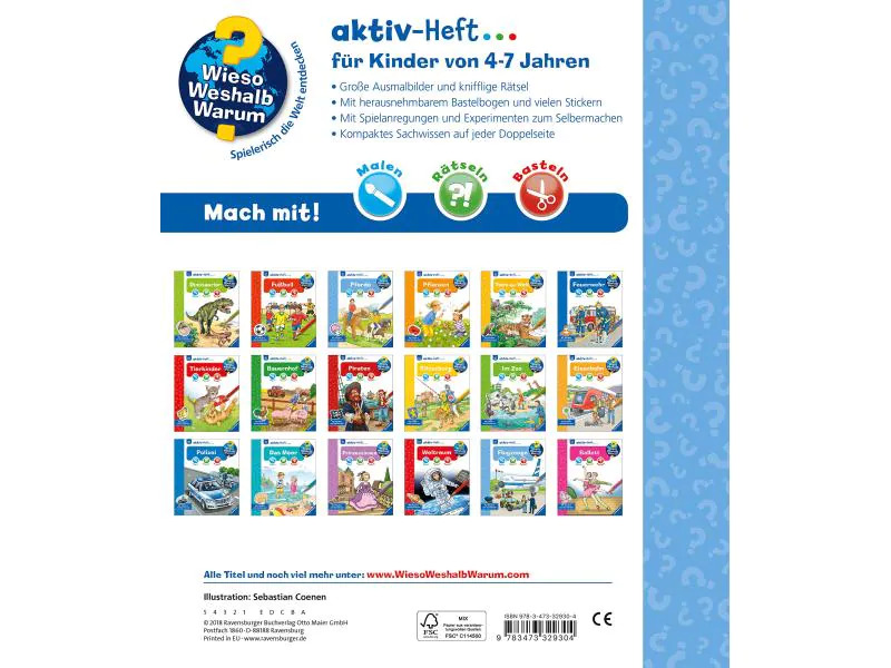 Ravensburger Kinder-Sachbuch WWW Aktiv-Heft Flugzeuge