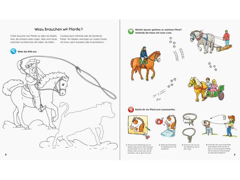 Ravensburger Kinder-Sachbuch WWW Aktiv-Heft Pferde