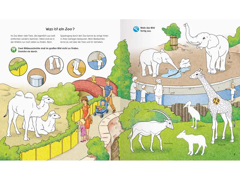 Ravensburger Kinder-Sachbuch WWW Aktiv-Heft: Im Zoo